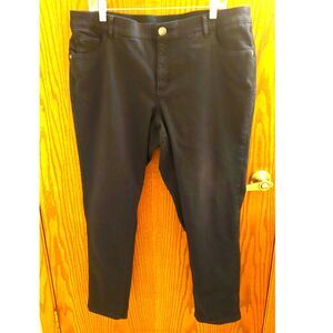 CJ Banks Signature Slimming Black Jeans 16W Stretch Waist Plus Size